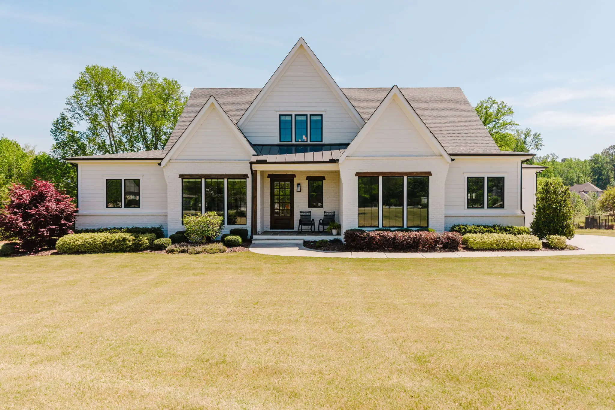 Charlotte traditional listing exterior, the source frame for a virtual twilight rendering