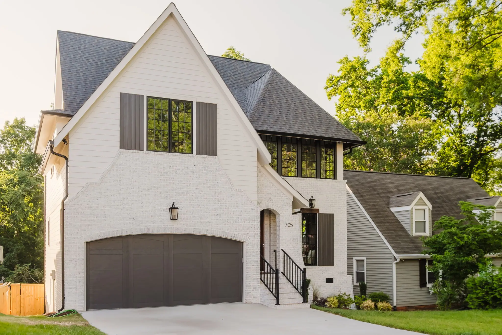 Eastover single-family on a deep lot, the kind of older Charlotte home where ANSI Z765 measurement catches GLA discrepancies in the tax record